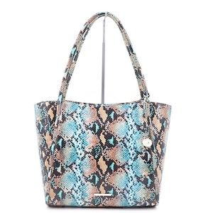 Brahmin Bailee Embossed Leather Carryall Satchel